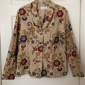 Alfred Dunner Floral Blazer Jacket